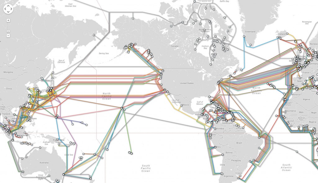 Photo: Submarine Cable Map 