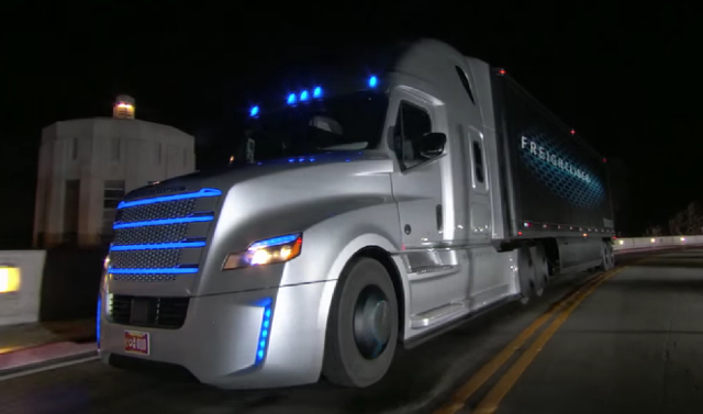 Freighliner's Self-Driving Truck; Photo: Freightliner