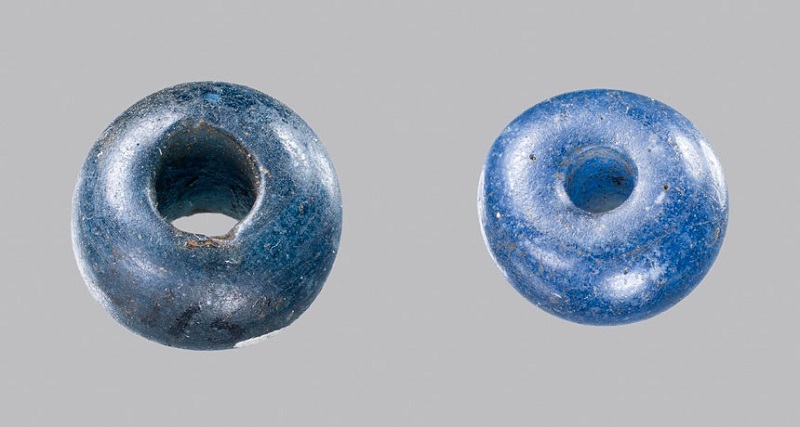 Blue beads from a Danish grave | Photo: National Museum Denmark