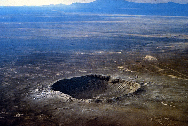 Barringer Crater, significantly smaller than what would be necessary to end the world | Photo: USGS/D. Roddy, CC0 (Public Domain)